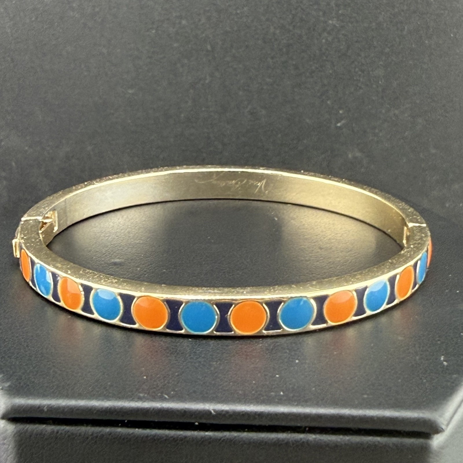 Vintage Vera Bradley Bangle Bracelet Silver Tone Enamel 65 23$